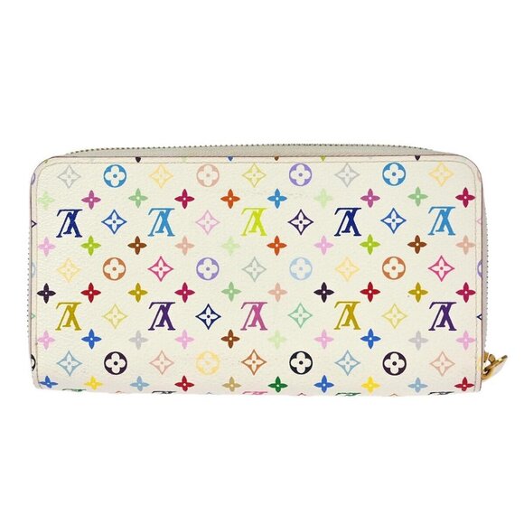 Louis Vuitton White Multicolor Zippy Wallet M60241 CA4111 153886 - Picture 8 of 12
